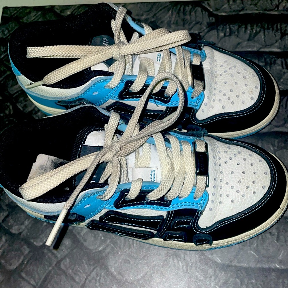 Amiri blue and black toddler shoes